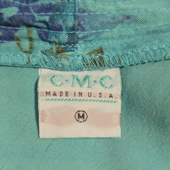 Vintage Lagenlook Open Front Top Kimono Boho CMC Coastal Grandma Festival Floral - Picture 3 of 10